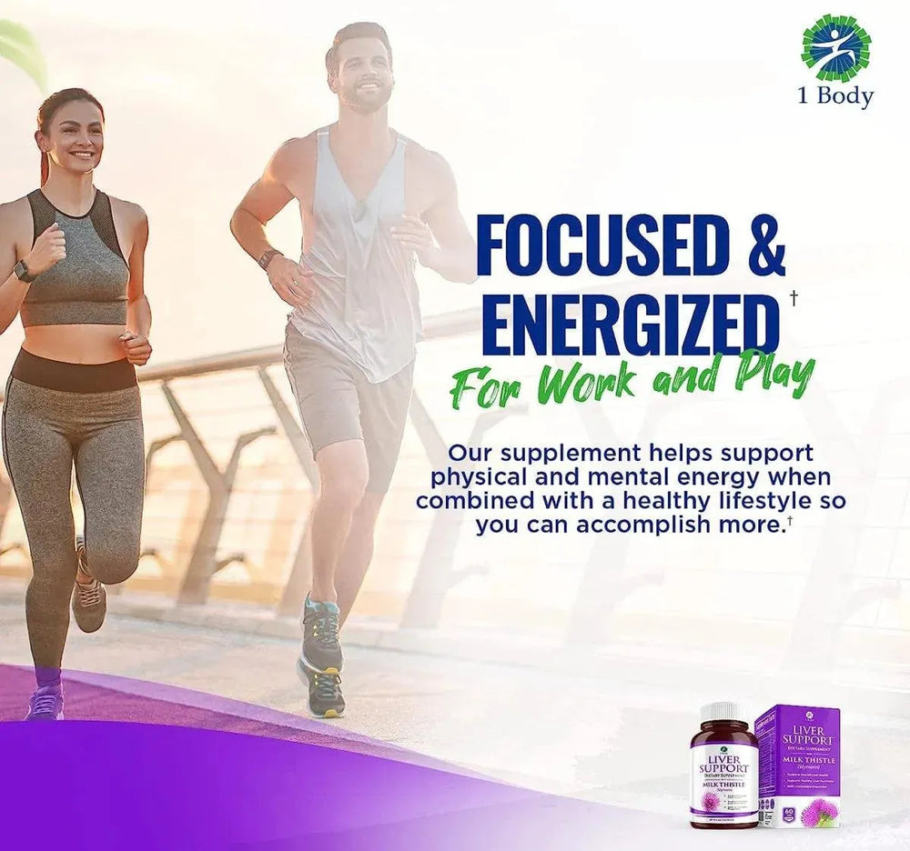 1 BODY - 1 Body Liver Support Supplement Milk Thistle 60 Capsulas - The Red Vitamin MX - Suplementos Alimenticios - {{ shop.shopifyCountryName }}