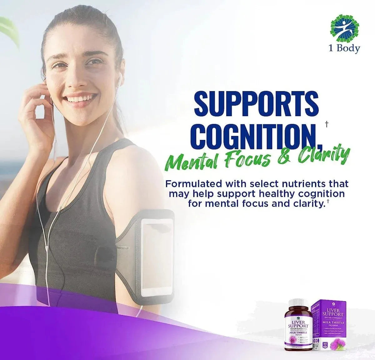 1 BODY - 1 Body Liver Support Supplement Milk Thistle 60 Capsulas - The Red Vitamin MX - Suplementos Alimenticios - {{ shop.shopifyCountryName }}