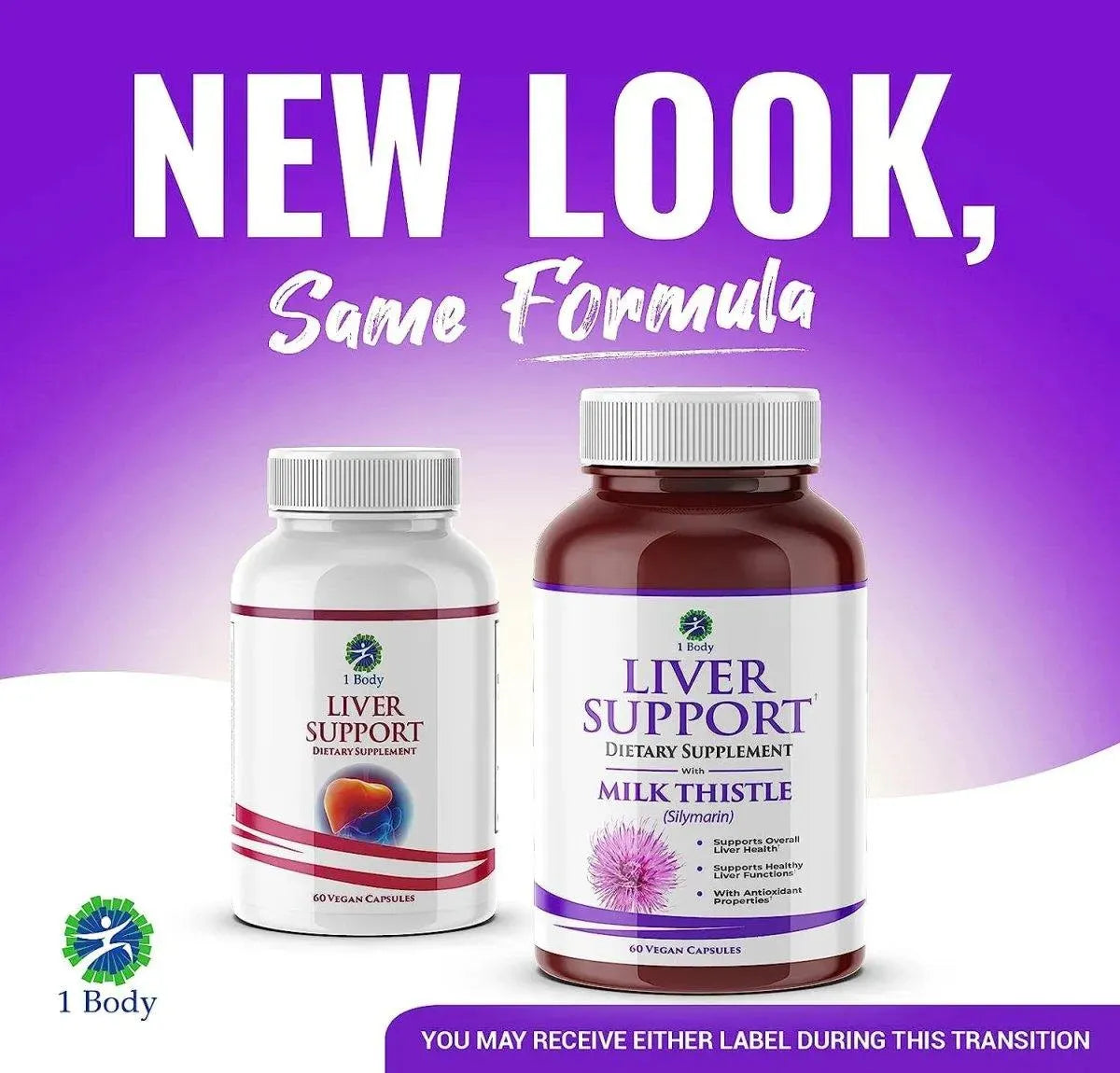 1 BODY - 1 Body Liver Support Supplement Milk Thistle 60 Capsulas - The Red Vitamin MX - Suplementos Alimenticios - {{ shop.shopifyCountryName }}