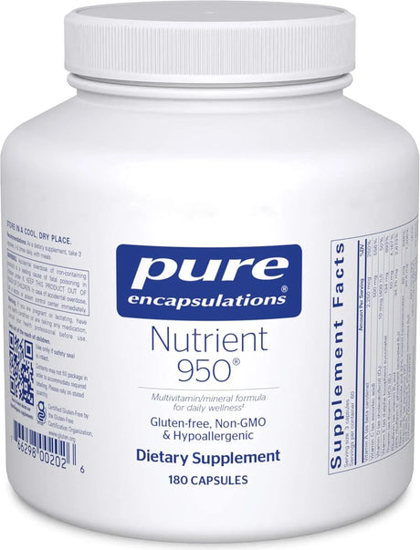 PURE ENCAPSULATIONS - Pure Encapsulations Nutrient 950 Multivitamin Supplement 180 Capsulas - The Red Vitamin MX - Suplementos Alimenticios - {{ shop.shopifyCountryName }}