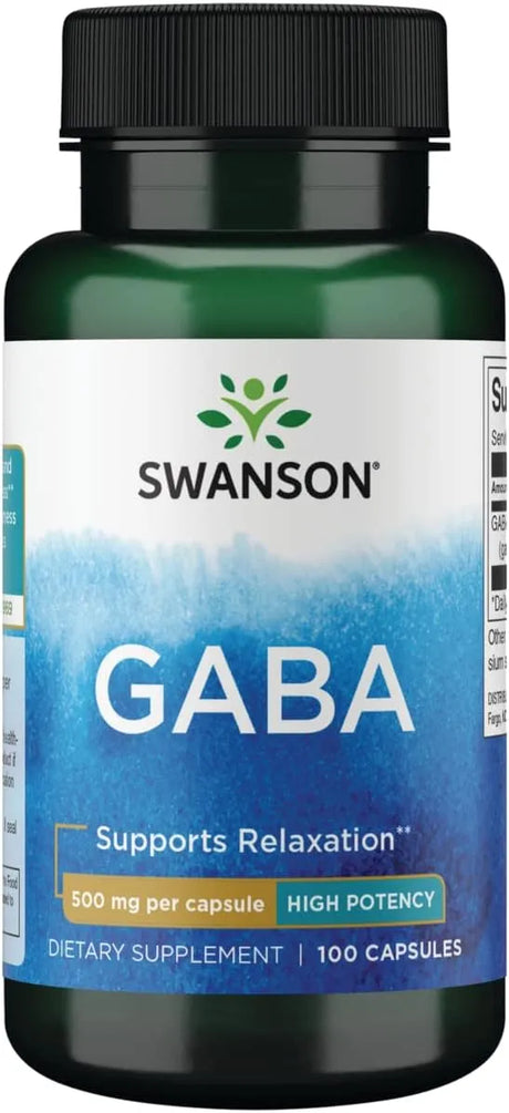 SWANSON - Swanson GABA 500Mg. 100 Capsulas - The Red Vitamin MX - Suplementos Alimenticios - {{ shop.shopifyCountryName }}