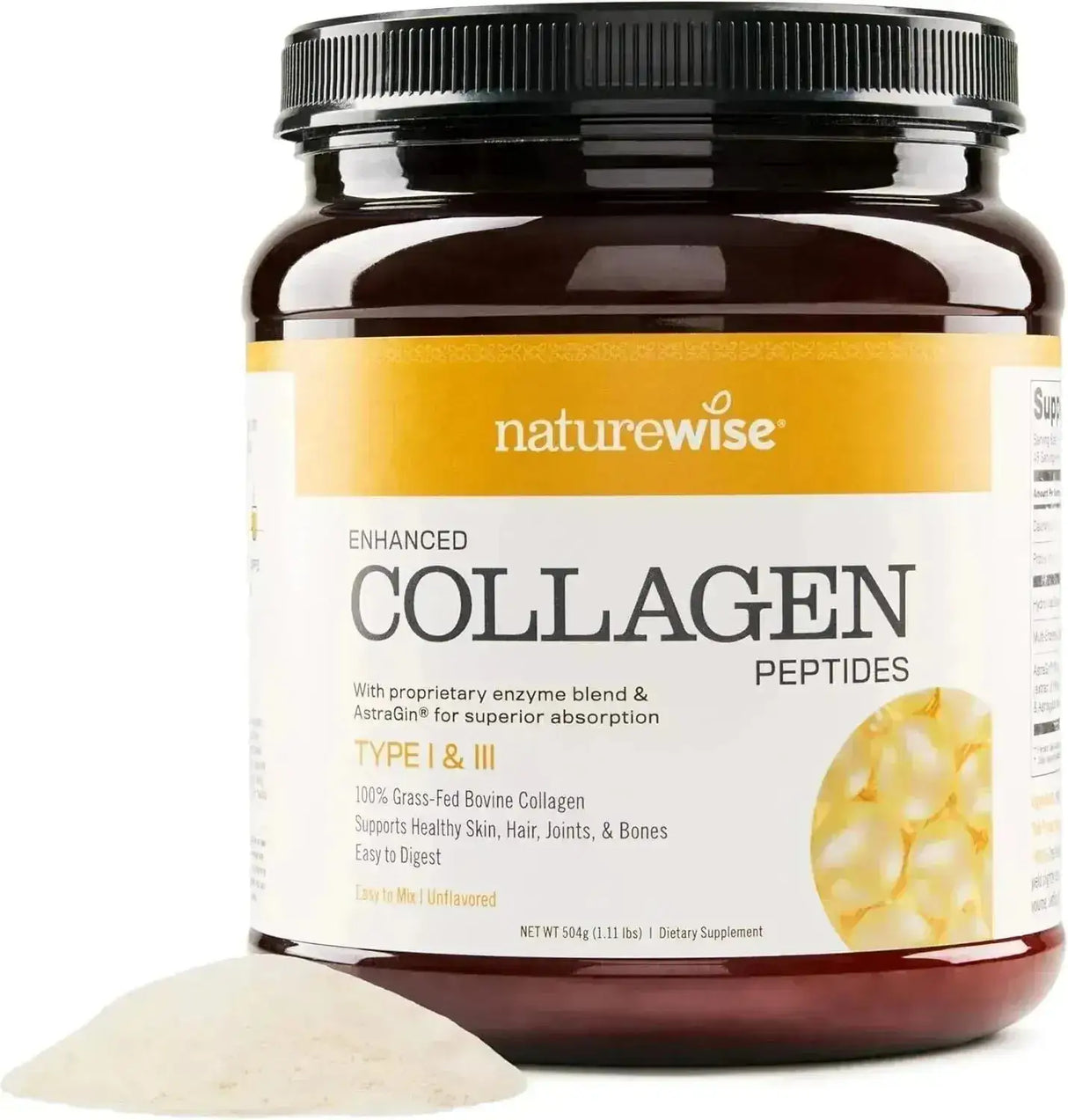NATUREWISE - NatureWise Collagen Peptides Powder Type 1 & 3 504Gr. - The Red Vitamin MX - Suplementos Alimenticios - {{ shop.shopifyCountryName }}