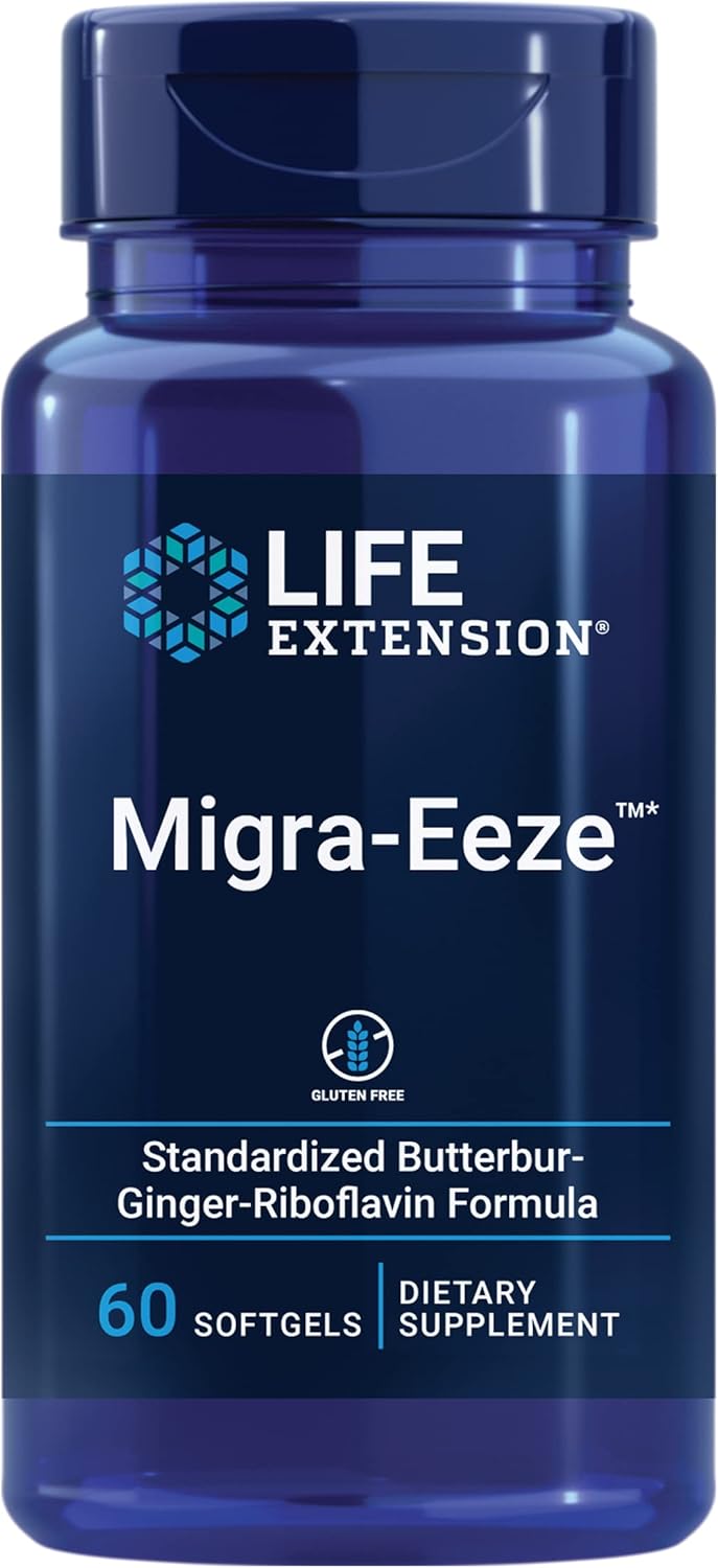 Life Extension Migra-Eeze Butterbur Root Extract 60 Capsulas Blandas