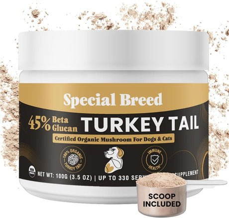SPECIAL BREED - Special Breed Organic Turkey Tail Mushroom for Dogs 100Gr. - The Red Vitamin MX - Suplementos Herbales Para Perros - {{ shop.shopifyCountryName }}
