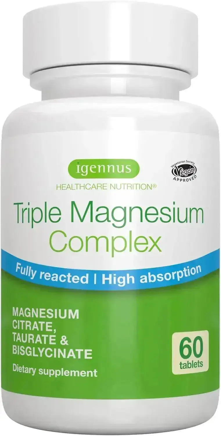 IGENNUS - Igennus Advanced Triple Magnesium Complex 60 Tabletas - The Red Vitamin MX - Suplementos Alimenticios - {{ shop.shopifyCountryName }}