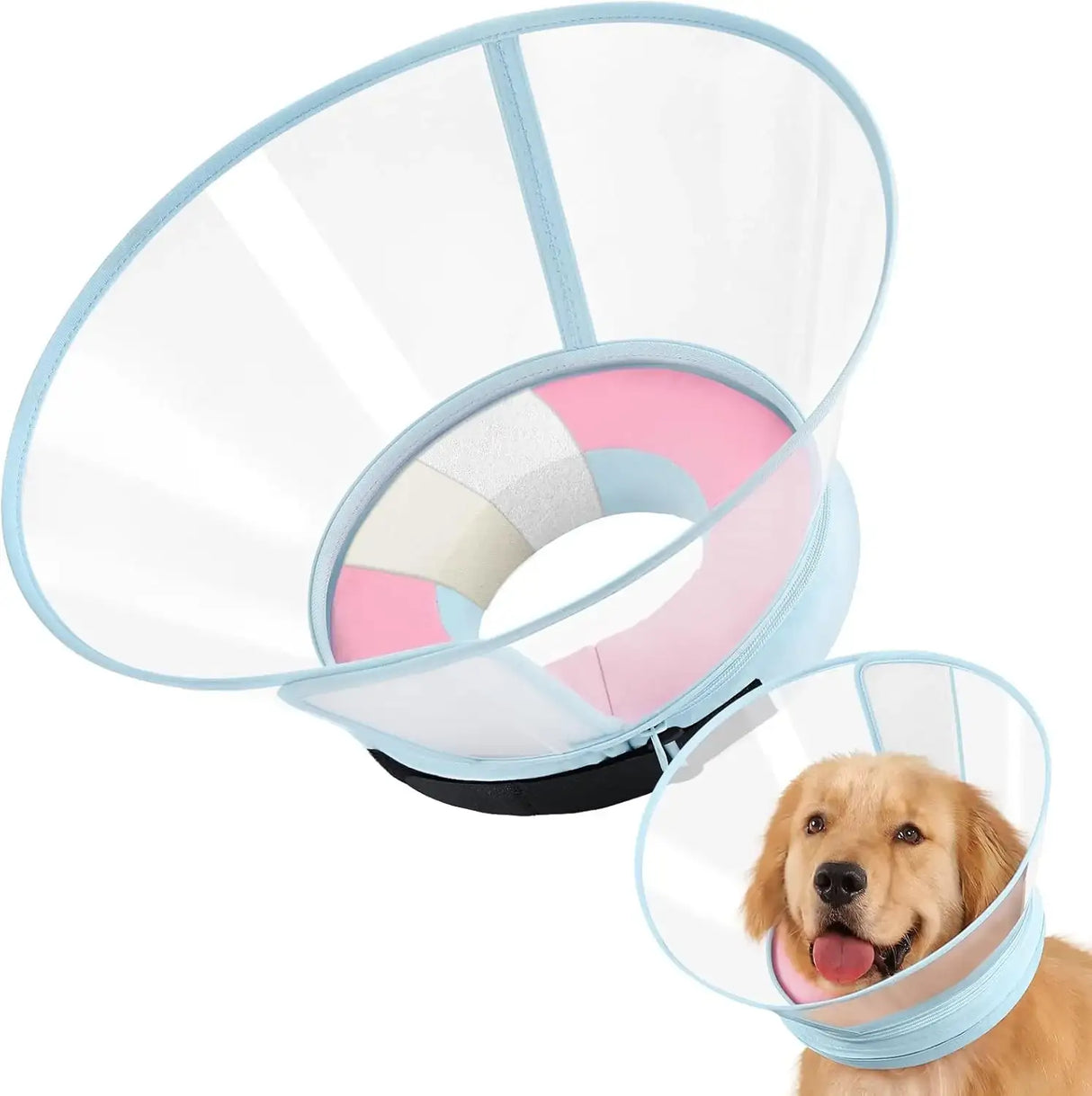 ICOYEA - ICOYEA Sponge Core Dog Cone PINK Size 7 Neck: 18.0"- 20.0" - The Red Vitamin MX - Collares y Conos De Recuperación Para Perros - {{ shop.shopifyCountryName }}