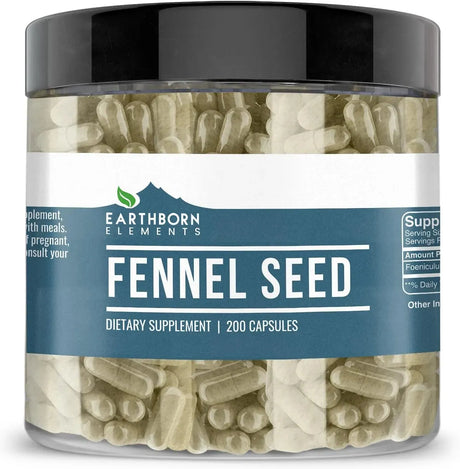 EARTHBORN ELEMENTS - Earthborn Elements Fennel Seed 200 Capsulas - The Red Vitamin MX - Suplementos Alimenticios - {{ shop.shopifyCountryName }}