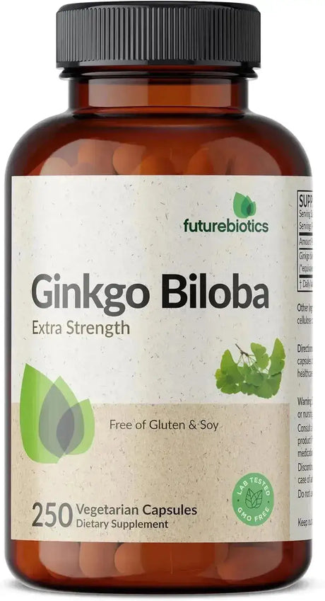 FUTUREBIOTICS - Futurebiotics Ginkgo Biloba 500Mg. 250 Capsulas - The Red Vitamin MX - Suplementos Alimenticios - {{ shop.shopifyCountryName }}