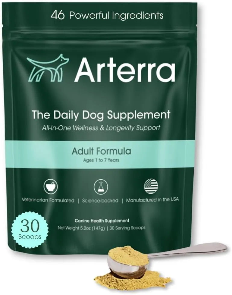 ARTERRA - Arterra Longevity Multivitamin for Adult Dogs 30 Servicios 147Gr. - The Red Vitamin MX - Multivitamínicos Para Perros - {{ shop.shopifyCountryName }}