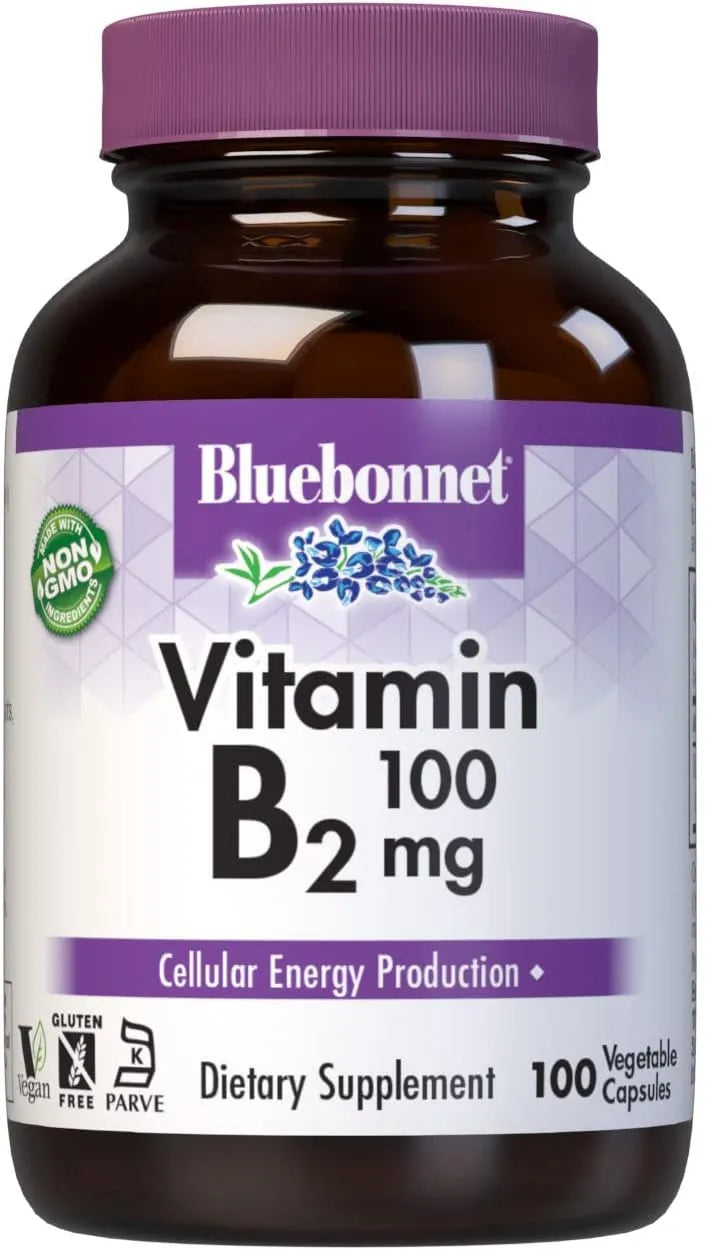 BLUEBONNET NUTRITION - Bluebonnet Nutrition Vitamin B2 100Mg. 100 Capsulas - The Red Vitamin MX - Suplementos Alimenticios - {{ shop.shopifyCountryName }}