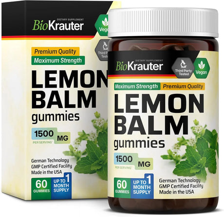 BIOKRAUTER - BIO KRAUTER Lemon Balm Gummies 1500Mg. 60 Gomitas - The Red Vitamin MX - Suplementos Alimenticios - {{ shop.shopifyCountryName }}