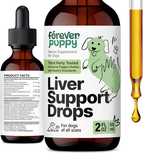 FOREVER PUPPY - Forever Puppy Liver Support Drops for Dogs 2 Fl.Oz. - The Red Vitamin MX - Suplementos Herbales Para Perros - {{ shop.shopifyCountryName }}