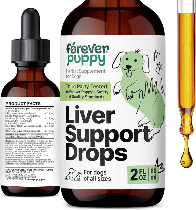 FOREVER PUPPY - Forever Puppy Liver Support Drops for Dogs 2 Fl.Oz. - The Red Vitamin MX - Suplementos Herbales Para Perros - {{ shop.shopifyCountryName }}