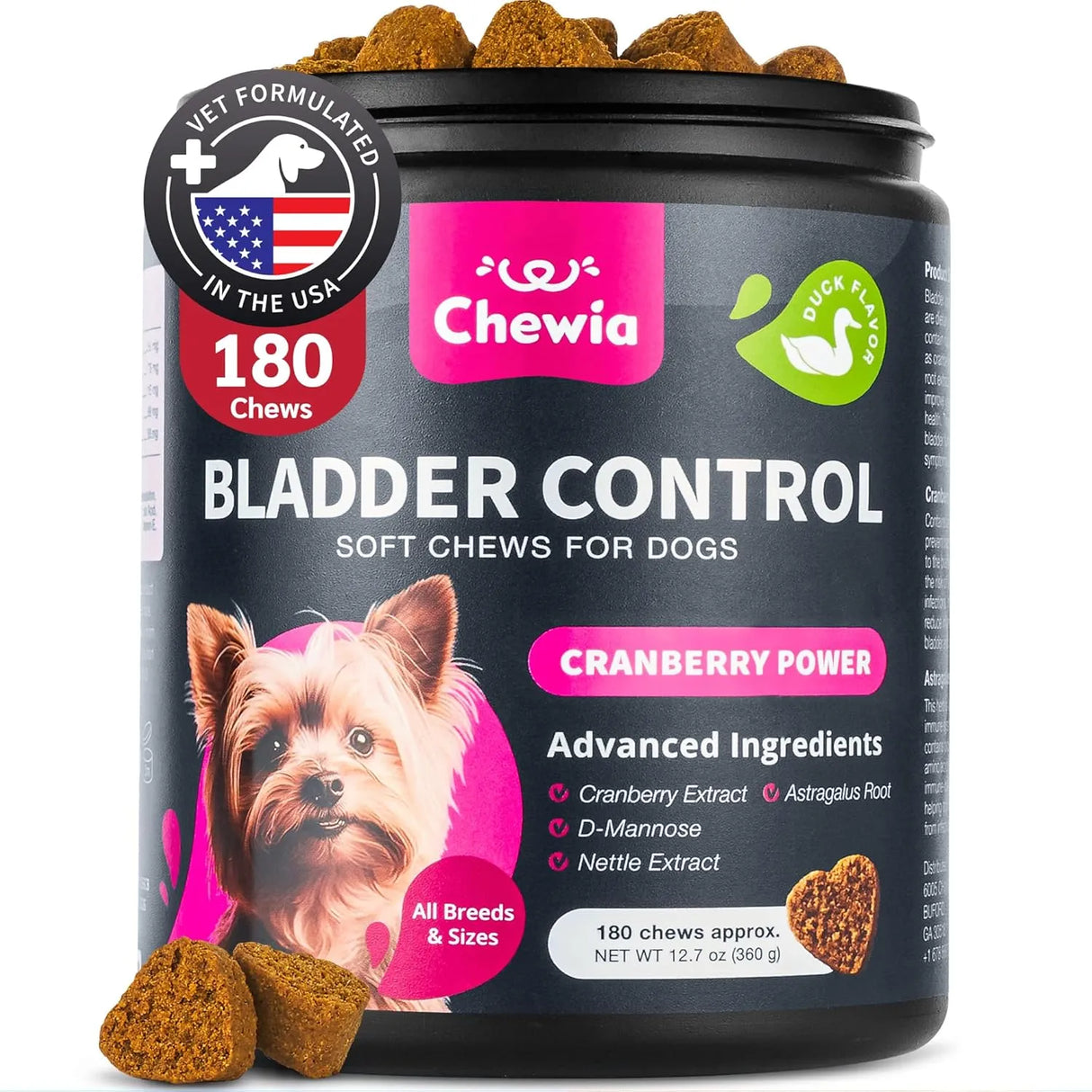 CHEWIA - CHEWIA Dog UTI Treatment 180 Masticables - The Red Vitamin MX - Salud De Tracto Urinario Para Perros - {{ shop.shopifyCountryName }}