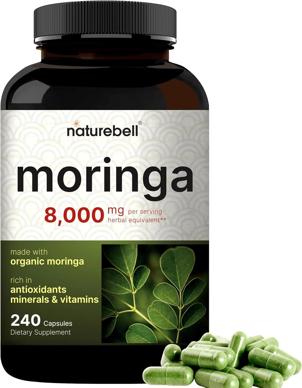 NATUREBELL - NatureBell Moringa 8000Mg. 240 Capsulas - The Red Vitamin MX - Suplementos Alimenticios - {{ shop.shopifyCountryName }}