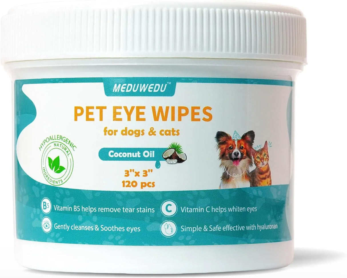 MEDUWEDU - MEDUWEDU Eyes Wipes for Dogs & Cats Coconut Scent 120 Toallitas - The Red Vitamin MX - Cuidado De Los Ojos De Los Perros - {{ shop.shopifyCountryName }}