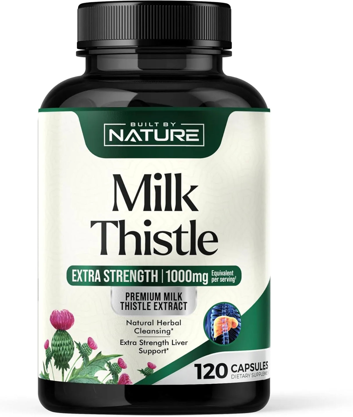 BUILT BY NATURE - Built by Nature Milk Thistle 1000Mg. 120 Capsulas - The Red Vitamin MX - Suplementos Alimenticios - {{ shop.shopifyCountryName }}