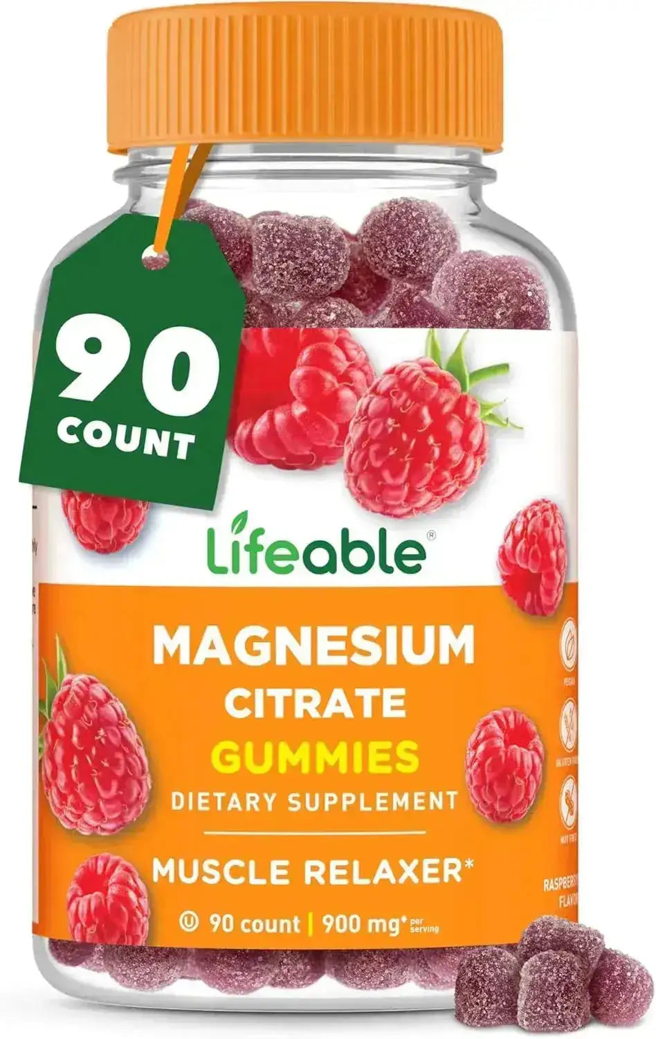LIFEABLE - Lifeable Magnesium Gummies 900Mg. 90 Gomitas - The Red Vitamin MX - Suplementos Alimenticios - {{ shop.shopifyCountryName }}