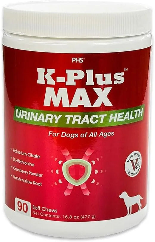 K-PLUS MAX - K-PLUS MAX Urinary Tract Health Soft Chews for Dogs 90 Masticables - The Red Vitamin MX - Salud De Tracto Urinario Para Perros - {{ shop.shopifyCountryName }}