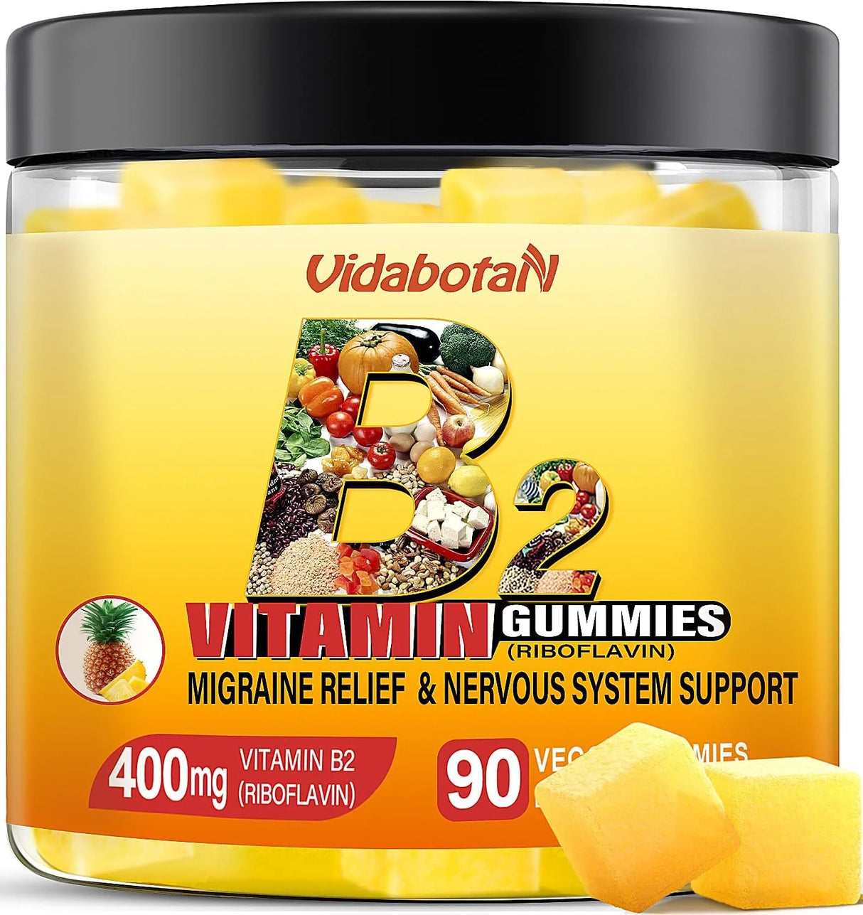 VIDABOTAN - Vidabotan Vitamin B2 Gummies 400Mg. 90 Gomitas - The Red Vitamin MX - Suplementos Alimenticios - {{ shop.shopifyCountryName }}