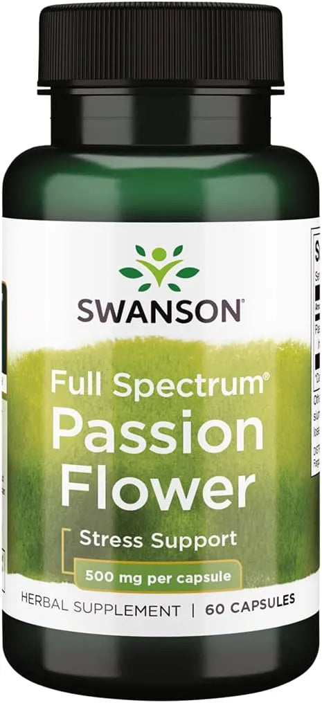 SWANSON - Swanson Full-Spectrum Passion Flower 500Mg. 60 Capsulas - The Red Vitamin MX - Suplementos Alimenticios - {{ shop.shopifyCountryName }}