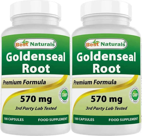 BEST NATURALS - Best Naturals Goldenseal Root 570Mg. 100 Capsulas 2 Pack - The Red Vitamin MX - Suplementos Alimenticios - {{ shop.shopifyCountryName }}