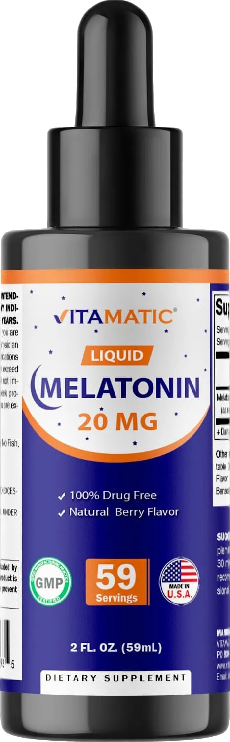 VITAMATIC - Vitamatic Melatonin 20Mg. Liquid Drops 2 Fl.Oz. - The Red Vitamin MX - Suplementos Alimenticios - {{ shop.shopifyCountryName }}