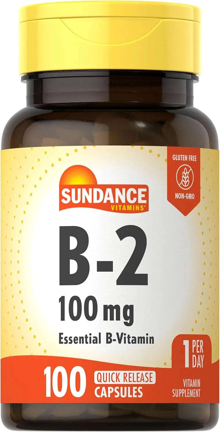 SUNDANCE - Sundance Vitamin B-2 100Mg. 100 Capsulas - The Red Vitamin MX - Suplementos Alimenticios - {{ shop.shopifyCountryName }}