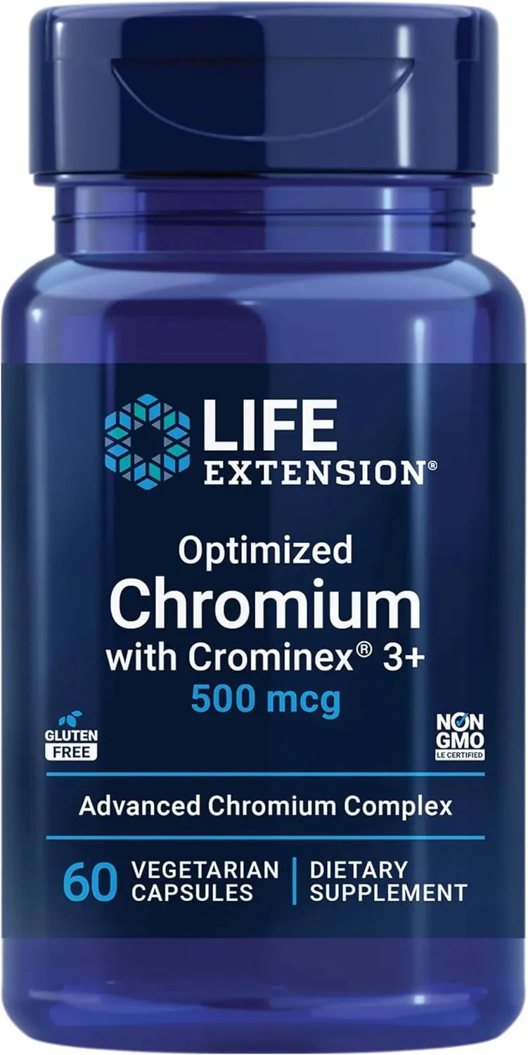 LIFE EXTENSION - Life Extension Optimized Chromium with Crominex 3+ 500mcg 60 Capsulas - The Red Vitamin MX - Suplementos Alimenticios - {{ shop.shopifyCountryName }}