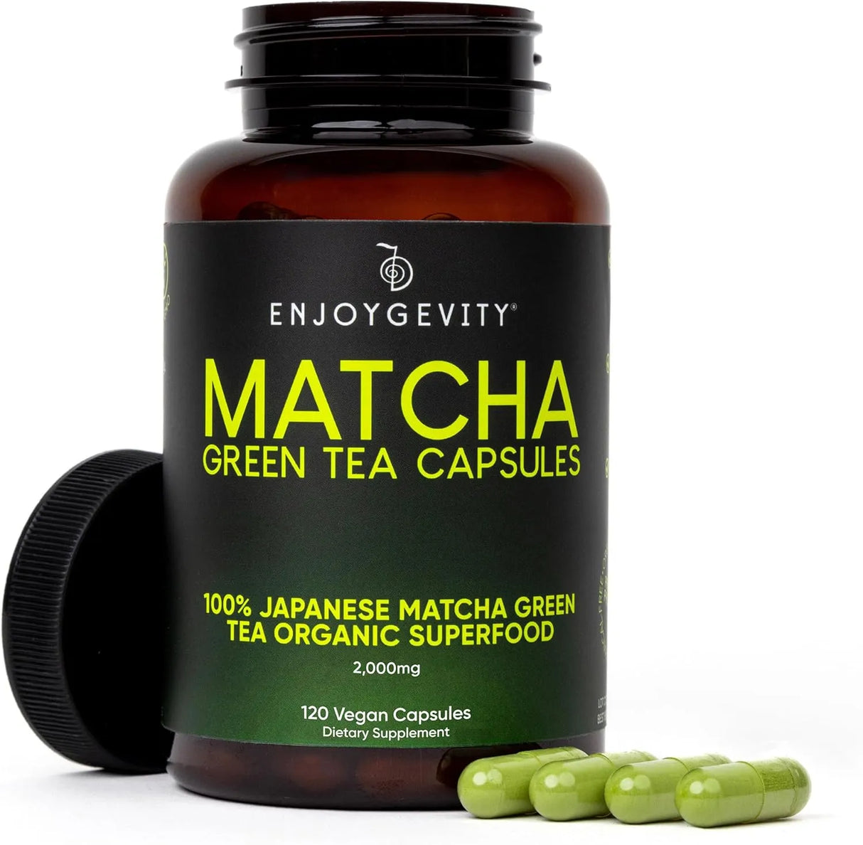 ENJOYGEVITY - EnjoyGevity Organic Matcha Green Tea 120 Capsulas - The Red Vitamin MX - Suplementos Alimenticios - {{ shop.shopifyCountryName }}