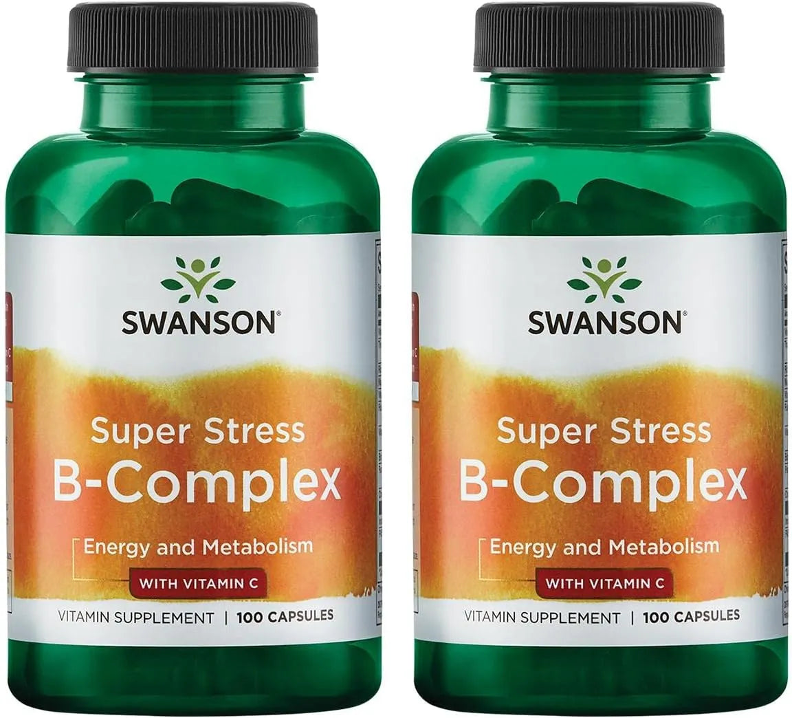 SWANSON - Swanson Vitamin B-Complex w/Vitamin C 100 Capsulas 2 Pack - The Red Vitamin MX - Suplementos Alimenticios - {{ shop.shopifyCountryName }}