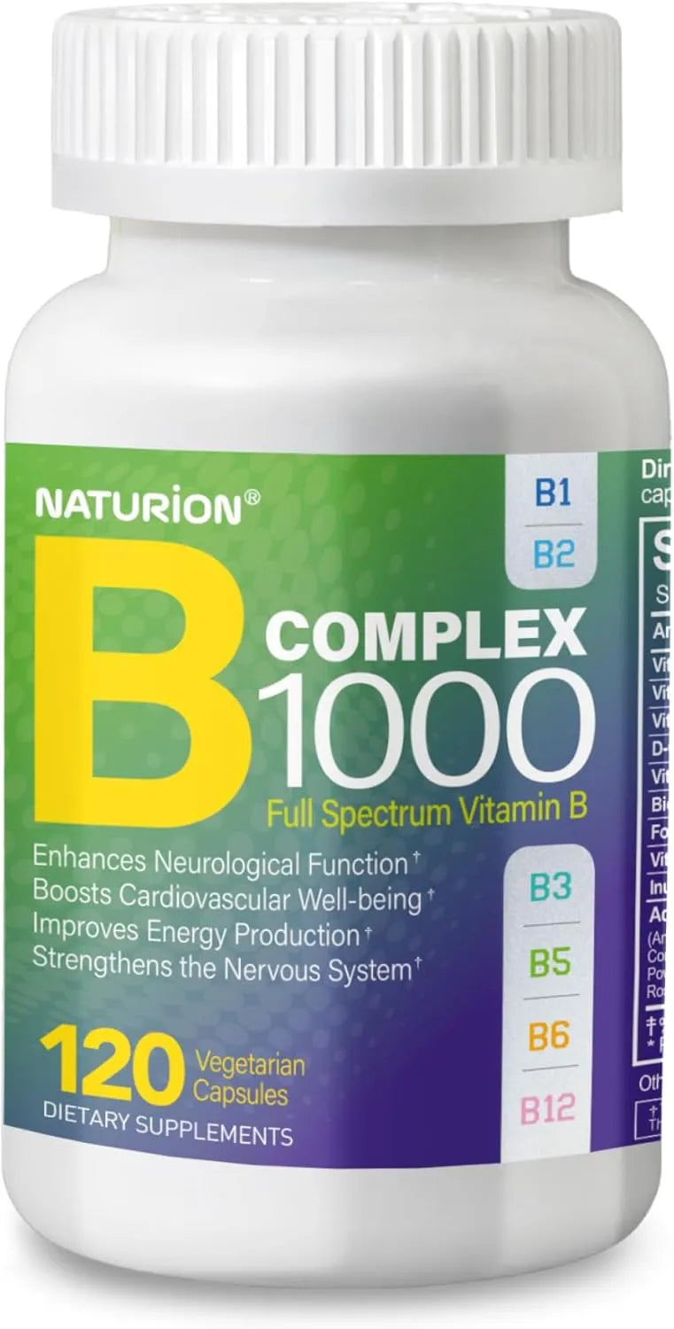 NATURION - NATURION B Complex 1000 120 Capsulas - The Red Vitamin MX - Suplementos Alimenticios - {{ shop.shopifyCountryName }}
