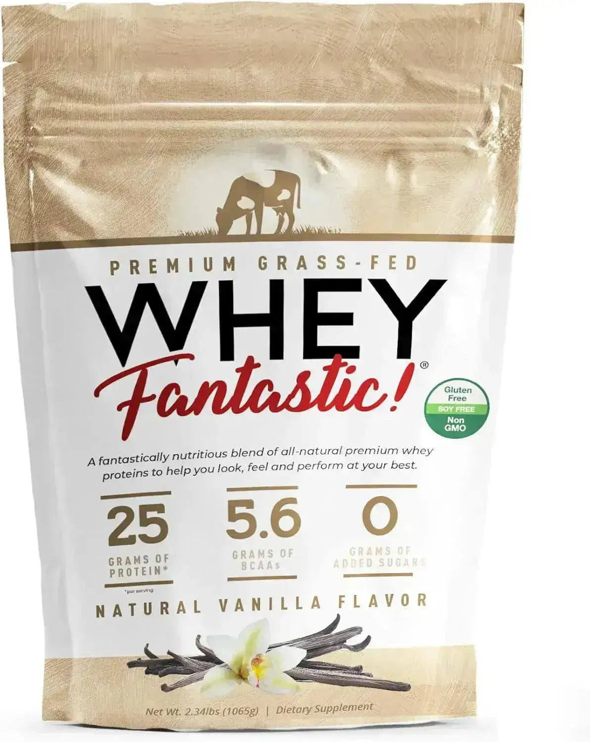 FANTASTIC NUTRITION - Fantastic Nutrition Natural Grass Fed Whey Protein Powder Vanilla 1065Gr. - The Red Vitamin MX - Suplementos Alimenticios - {{ shop.shopifyCountryName }}