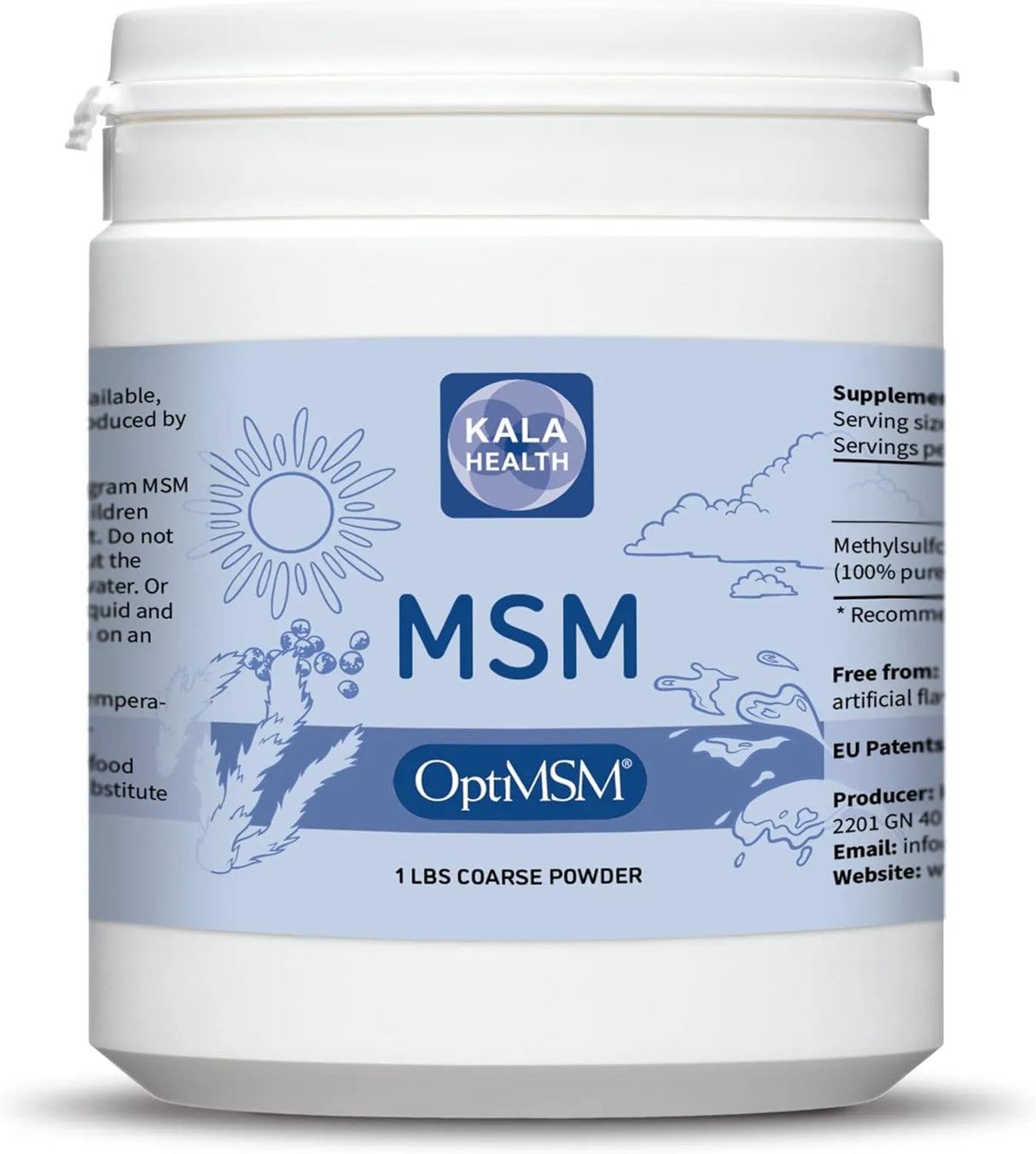 KALA HEALTH - Kala Health OptiMSM Powder 454Gr. - The Red Vitamin MX - Suplementos Alimenticios - {{ shop.shopifyCountryName }}