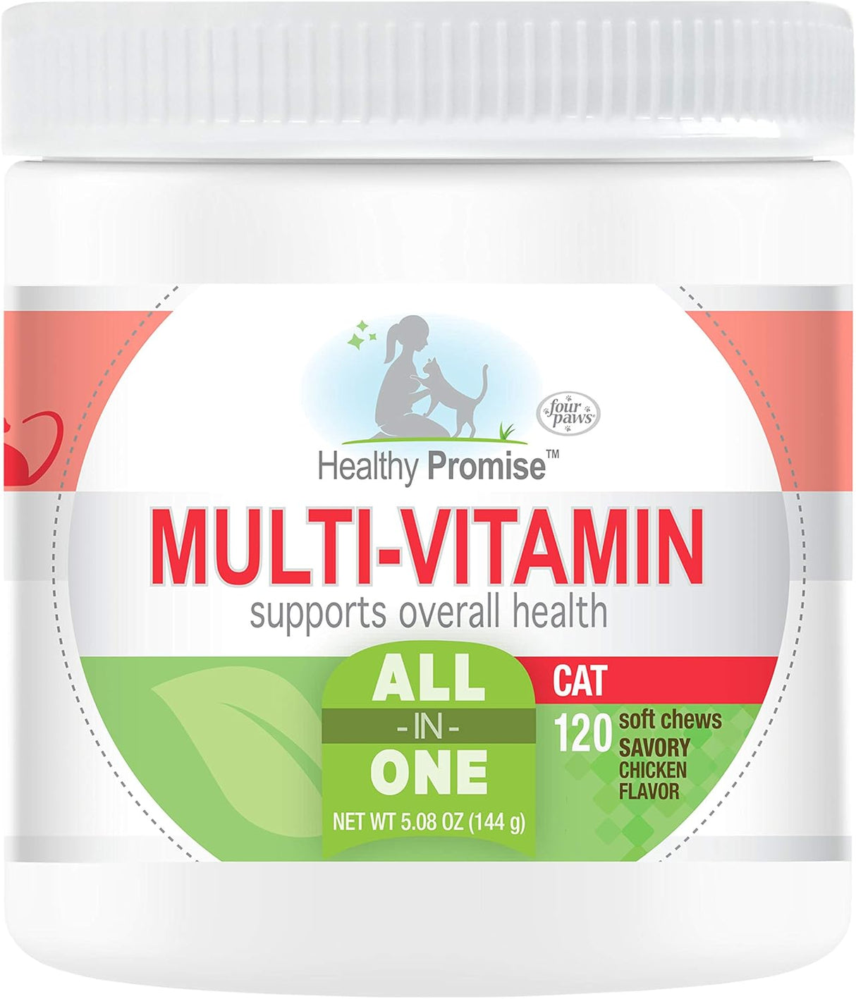 Four Paws Healthy Promise Cat Multivitamin Soft Chews 120 Masticables