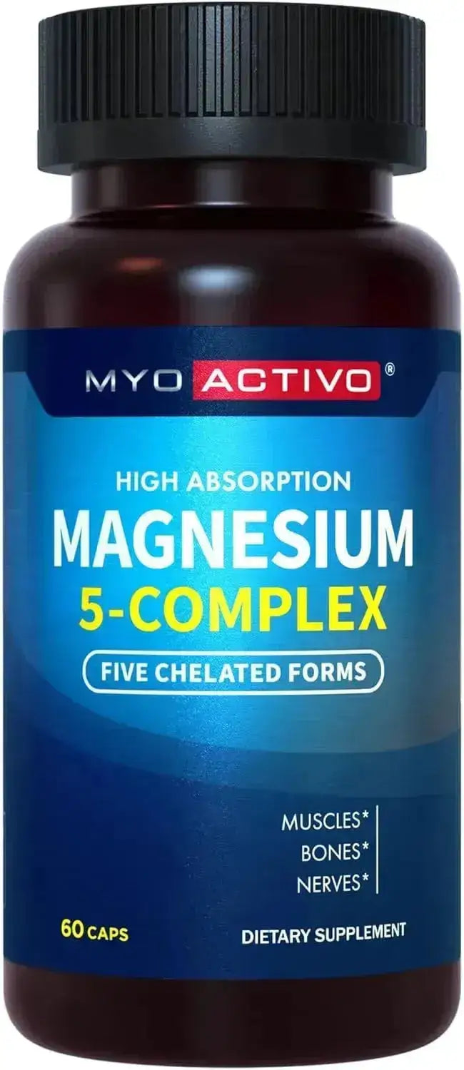 MYOACTIVO - MyoActivo 5-in-1 Magnesium Complex 60 Capsulas - The Red Vitamin MX - Suplementos Alimenticios - {{ shop.shopifyCountryName }}