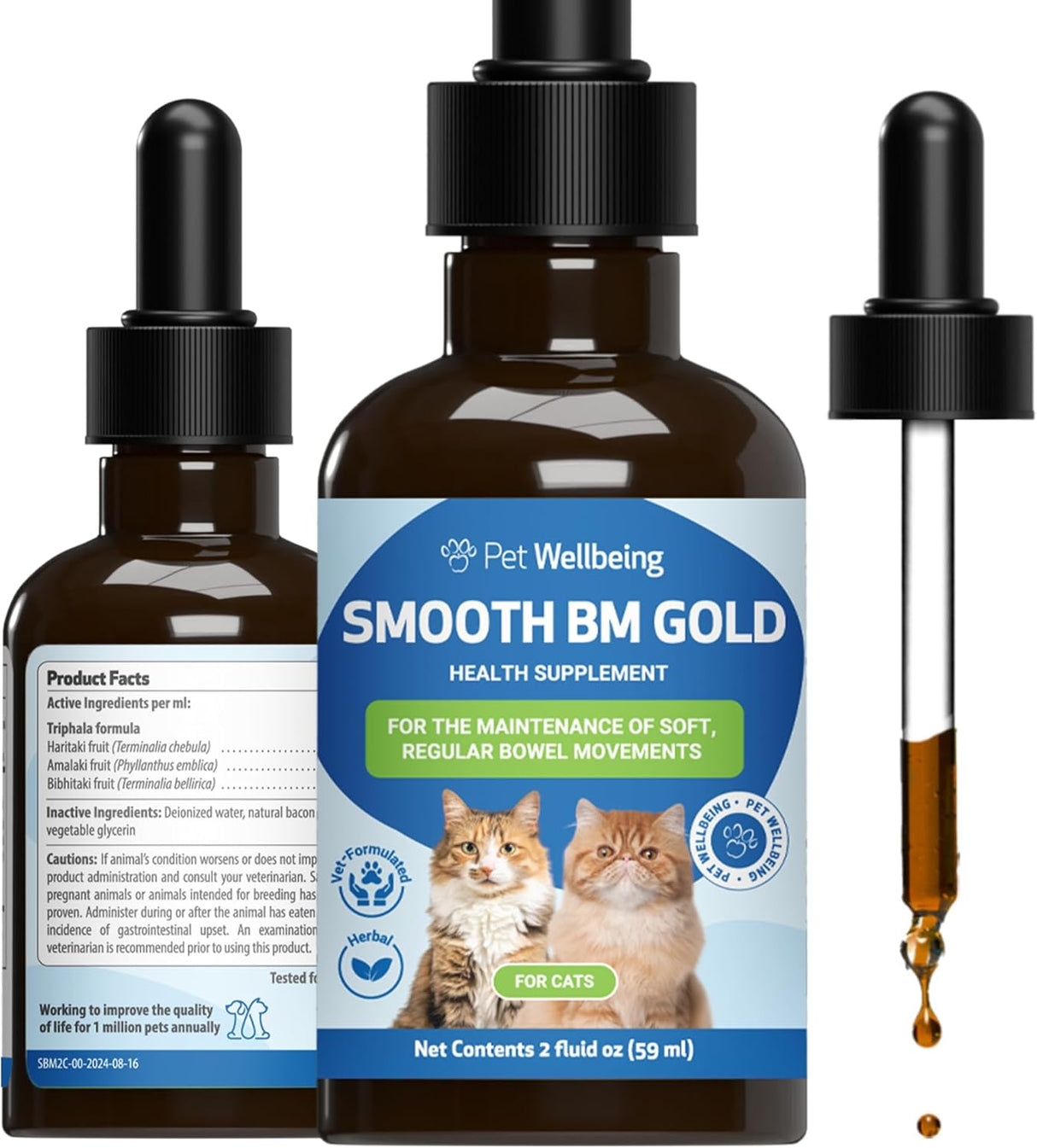 Pet Wellbeing Smooth BM Gold for Cats 2 Fl.Oz.