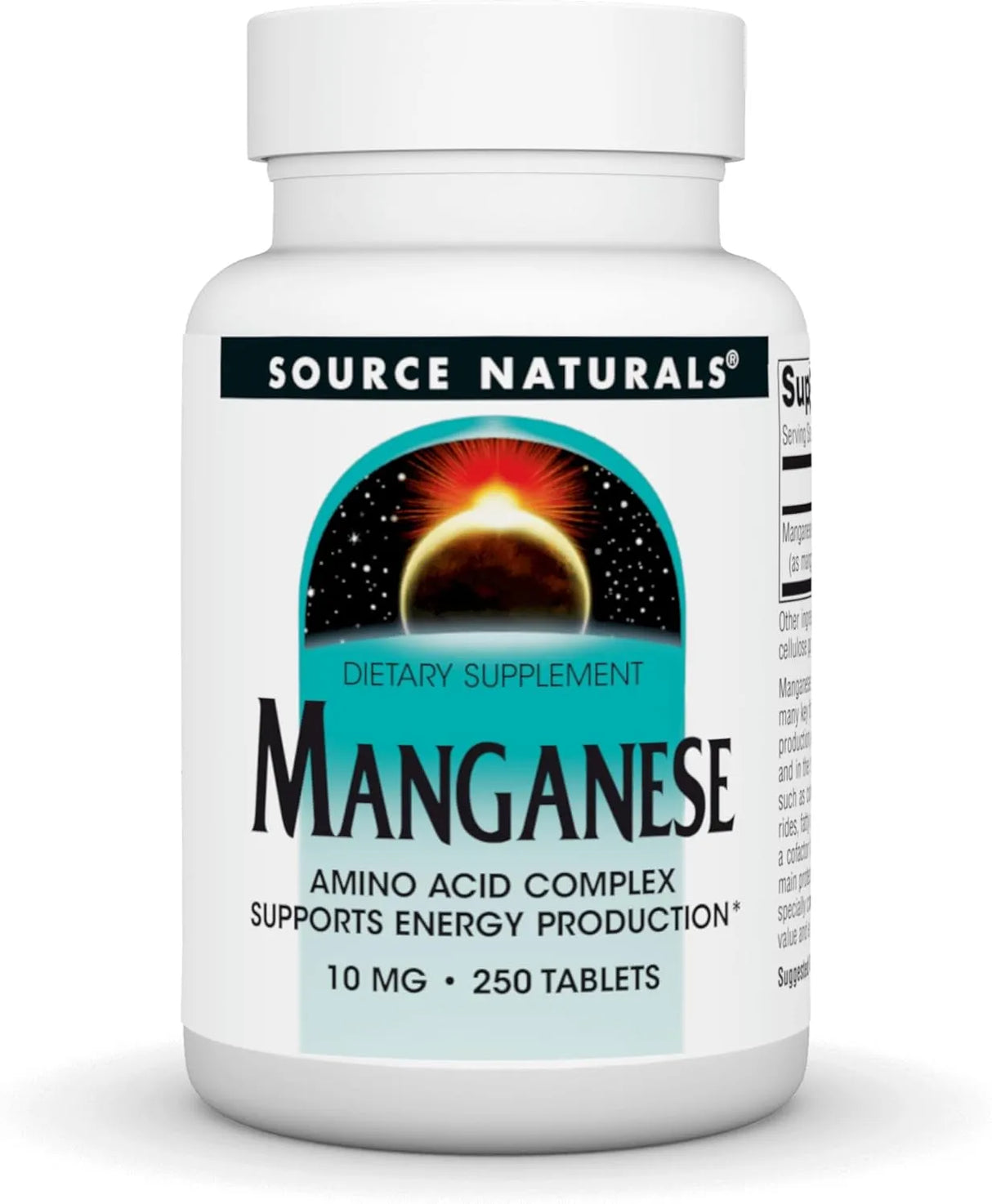 SOURCE NATURALS - Source Naturals Manganese 10Mg. 250 Tabletas - The Red Vitamin MX - Suplementos Alimenticios - {{ shop.shopifyCountryName }}