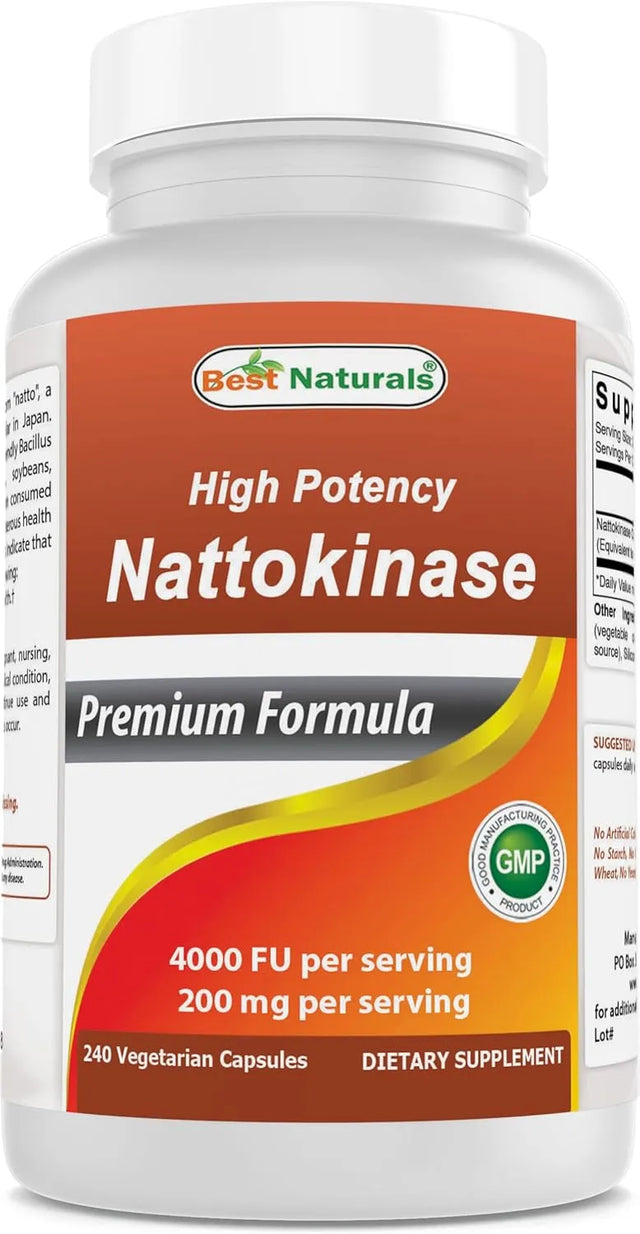 BEST NATURALS - Best Naturals Nattokinase 4000 FU 240 Capsulas - The Red Vitamin MX - Suplementos Alimenticios - {{ shop.shopifyCountryName }}