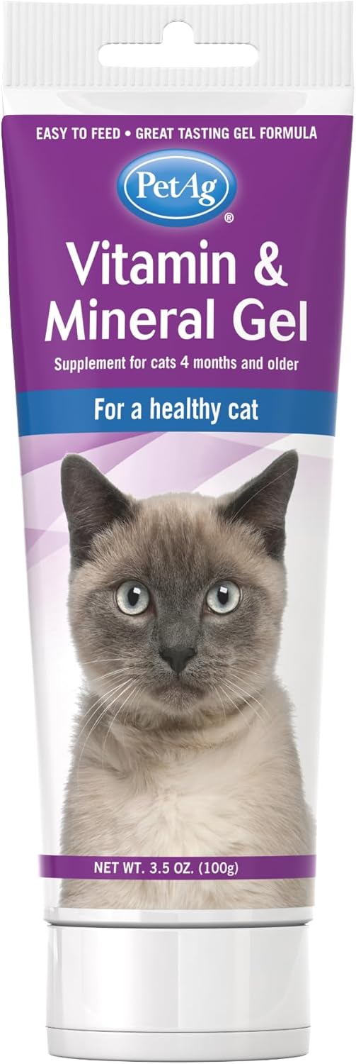 PetAg Vitamin & Mineral Gel Supplement for Cats 100Gr.