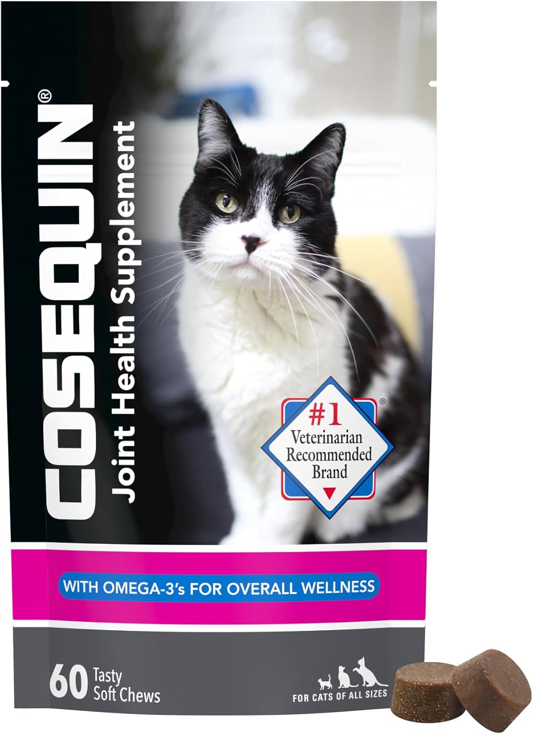 Nutramax Cosequin for Cats Joint Health Supplement 60 Masticables