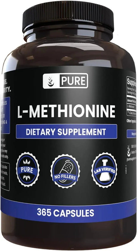 PURE ORIGINAL INGREDIENTS - Pure Original Ingredients L-Methionine 365 Capsulas - The Red Vitamin MX - Suplementos Alimenticios - {{ shop.shopifyCountryName }}