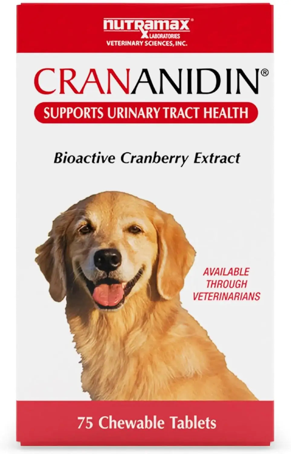 NUTRAMAX - Nutramax Laboratories Crananidin Cranberry Extract Urinary Tract Health Supplement for Dogs 75 Tabletas Masticables - The Red Vitamin MX - Salud De Tracto Urinario Para Perros - {{ shop.shopifyCountryName }}