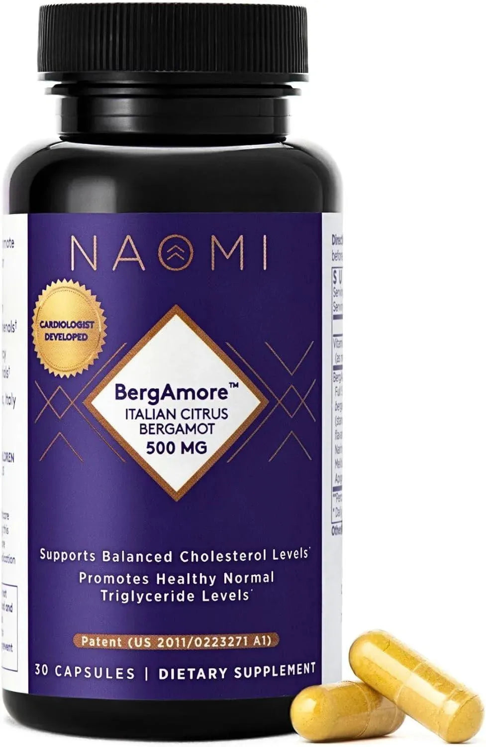 NAOMI - NAOMI BergAmore 500Mg. Support Healthy Cholesterol 30 Capsulas - The Red Vitamin MX - Suplementos Alimenticios - {{ shop.shopifyCountryName }}