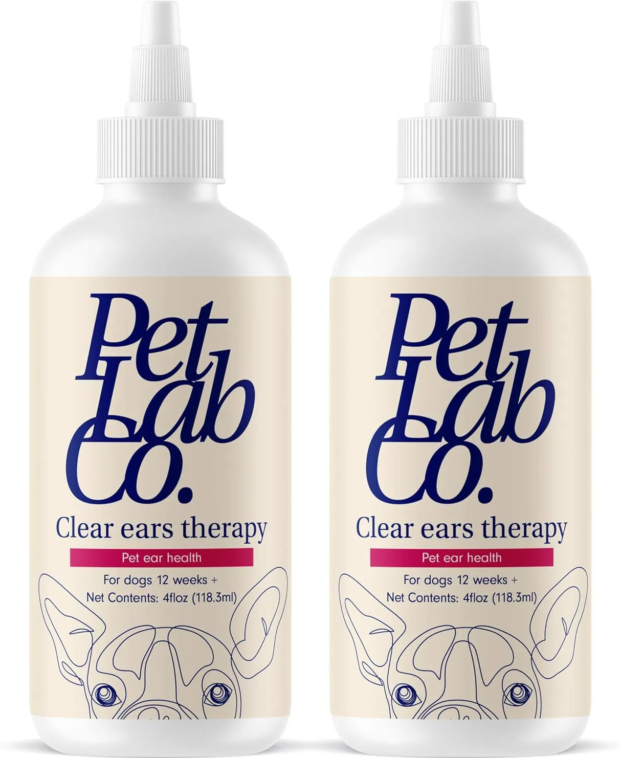 PETLAB CO. - PetLab Co. Clear Ears Therapy Ear Cleaner for Dogs 4 Fl.Oz. 2 Pack - The Red Vitamin MX - Cuidado Del Oído De Perros - {{ shop.shopifyCountryName }}