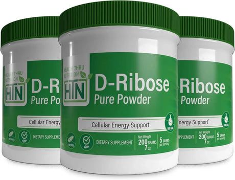 HEALTH THRU NUTRITION - Health Thru Nutrition D-Ribose Pure Powder 200Gr. 3 Pack - The Red Vitamin MX - Suplementos Alimenticios - {{ shop.shopifyCountryName }}