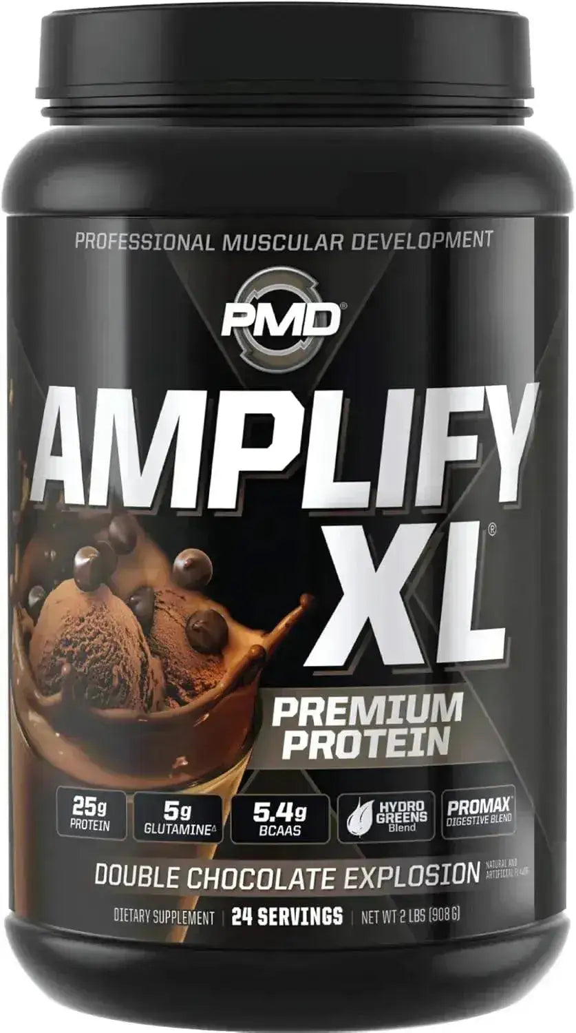 PMD SPORTS - PMD Sports Amplify XL Premium Whey Protein Double Chocolate Explosion 24 Servicios 908Gr. - The Red Vitamin MX - Suplementos Alimenticios - {{ shop.shopifyCountryName }}