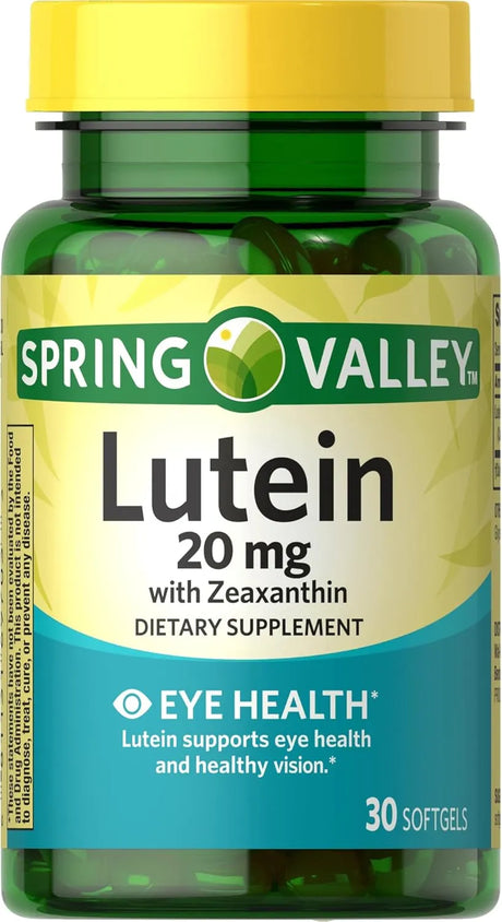 SPRING VALLEY - Spring Valley Lutein 20Mg. with Zeaxanthin 30 Capsulas Blandas - The Red Vitamin MX - Suplementos Alimenticios - {{ shop.shopifyCountryName }}