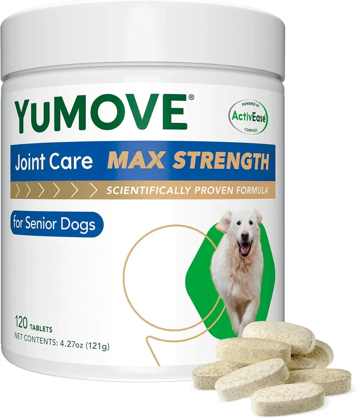 YUMOVE - YuMOVE Hip & Joint Supplement for Senior Dogs with Max Strength 120 Tabletas Masticables - The Red Vitamin MX - Cuidado De Cadera Y Articulaciones Para Perros - {{ shop.shopifyCountryName }}