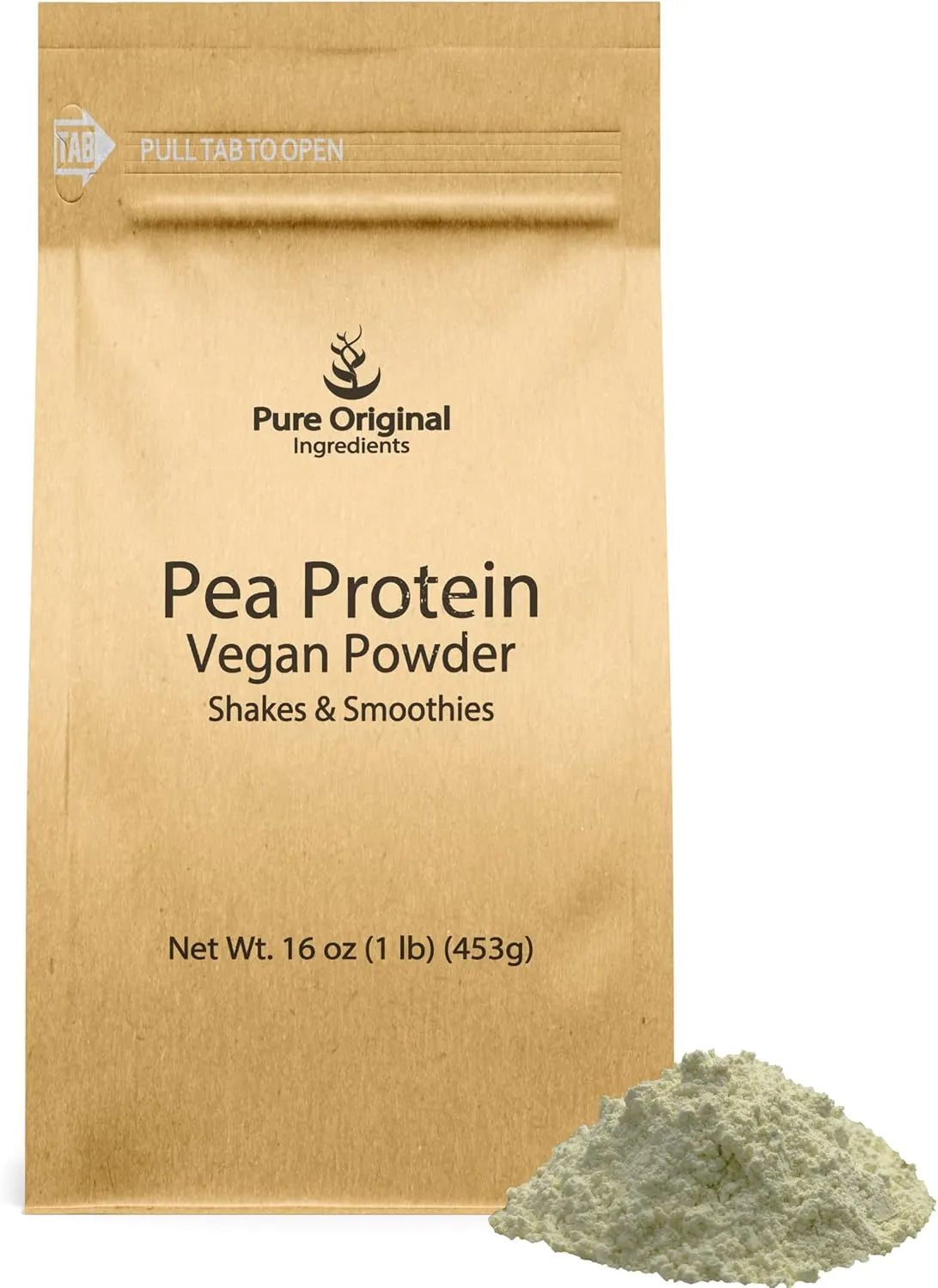 PURE ORIGINAL INGREDIENTS - Pure Original Ingredients Pea Vegan Protein Powder 453Gr. - The Red Vitamin MX - Suplementos Alimenticios - {{ shop.shopifyCountryName }}